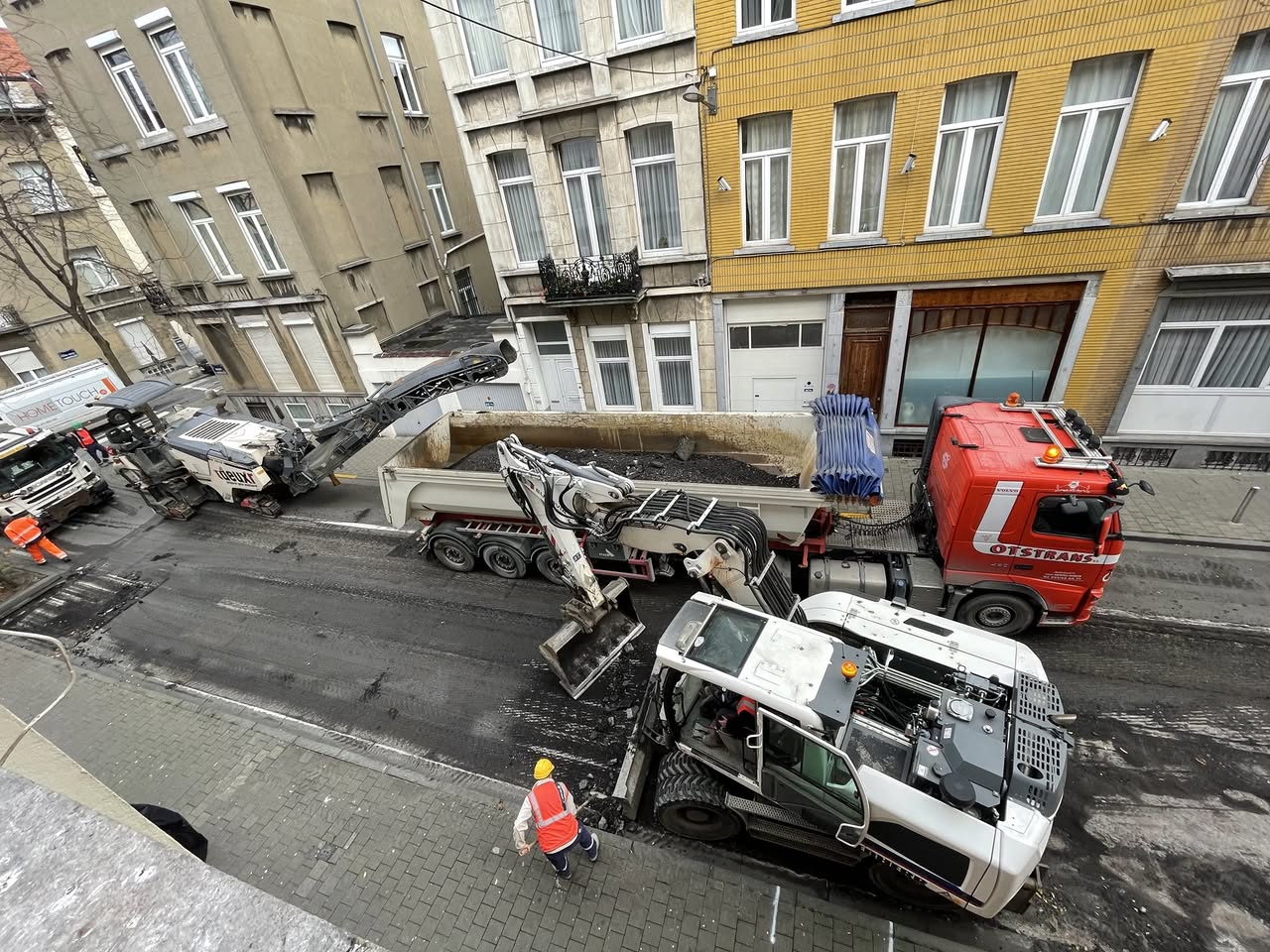 Travaux de voirie devant l’école