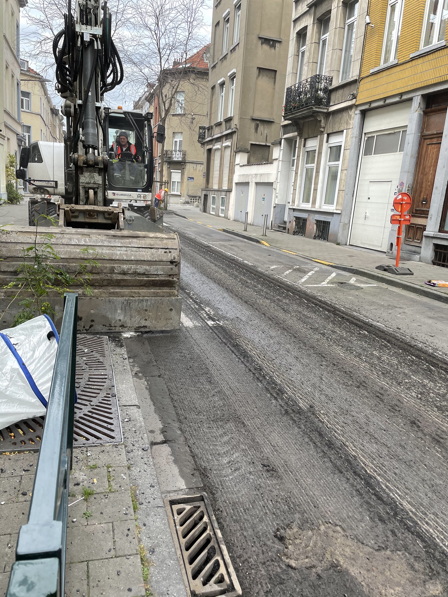 Travaux de voirie devant l’école