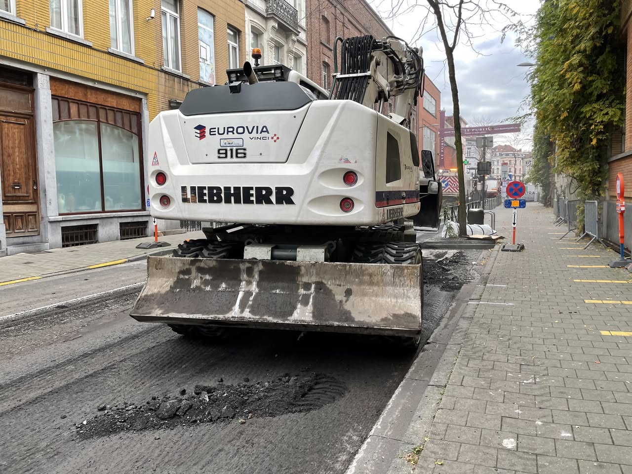 Travaux de voirie devant l’école