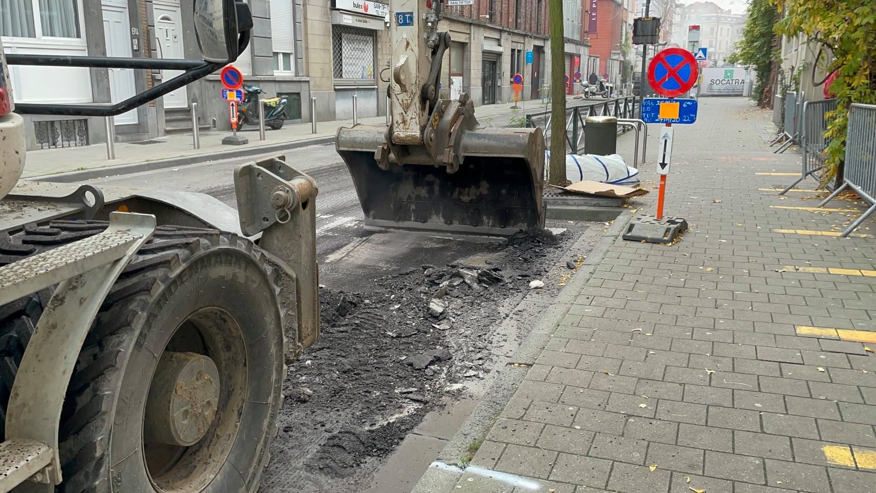 Travaux de voirie devant l’école