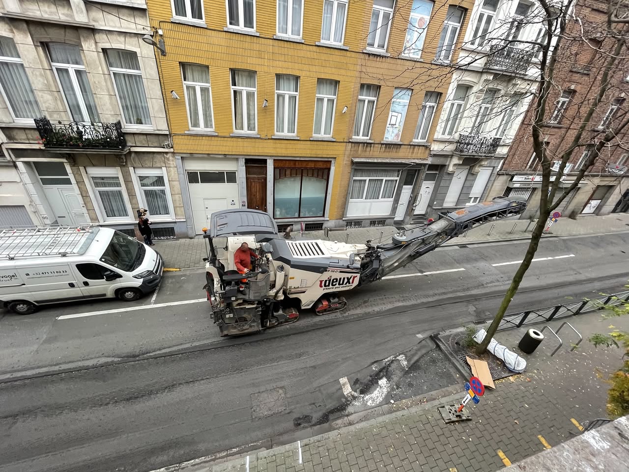 Travaux de voirie devant l’école