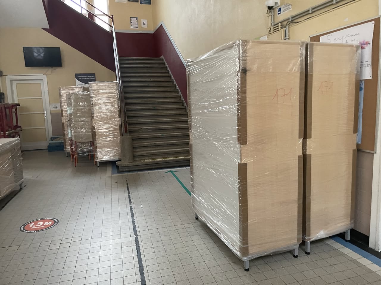 Déménagement des classes de P1, P2 et P3