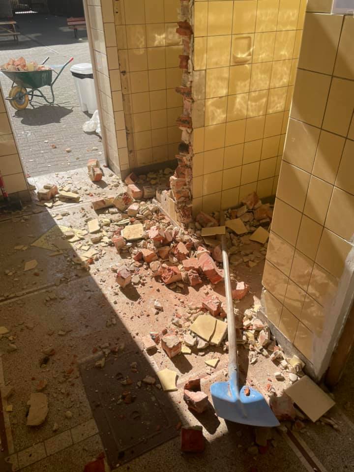 Rénovation des toilettes de la récréation