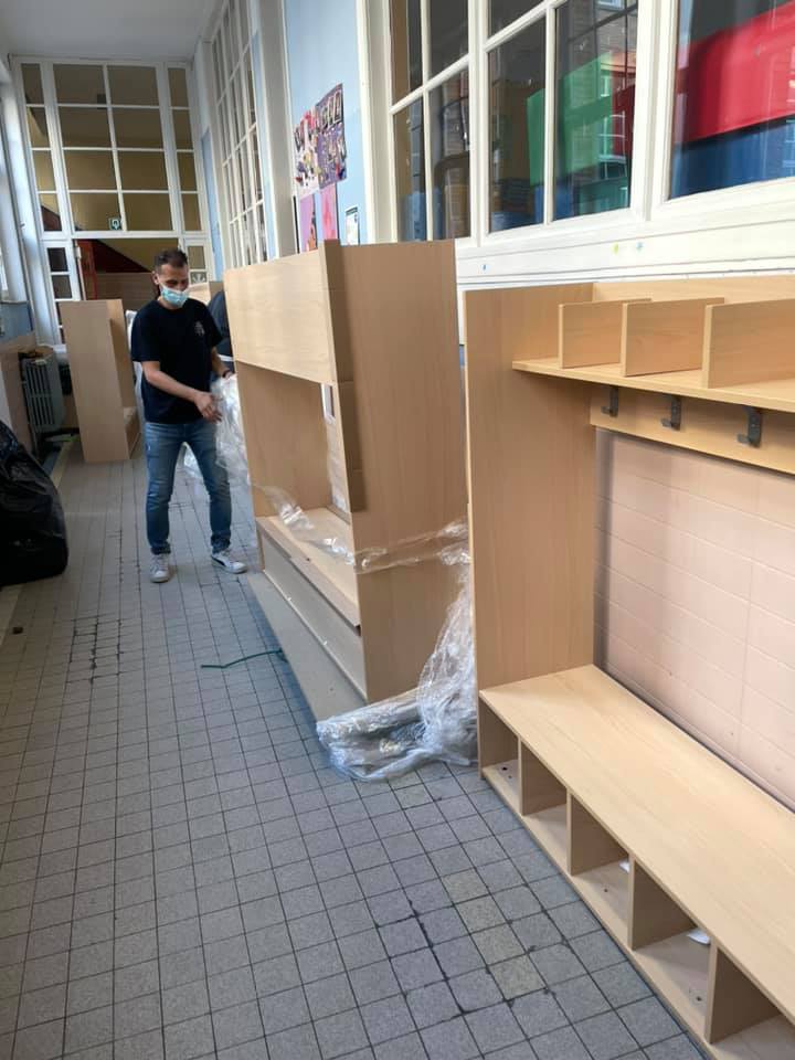 Nouveaux vestiaires pour nos petits