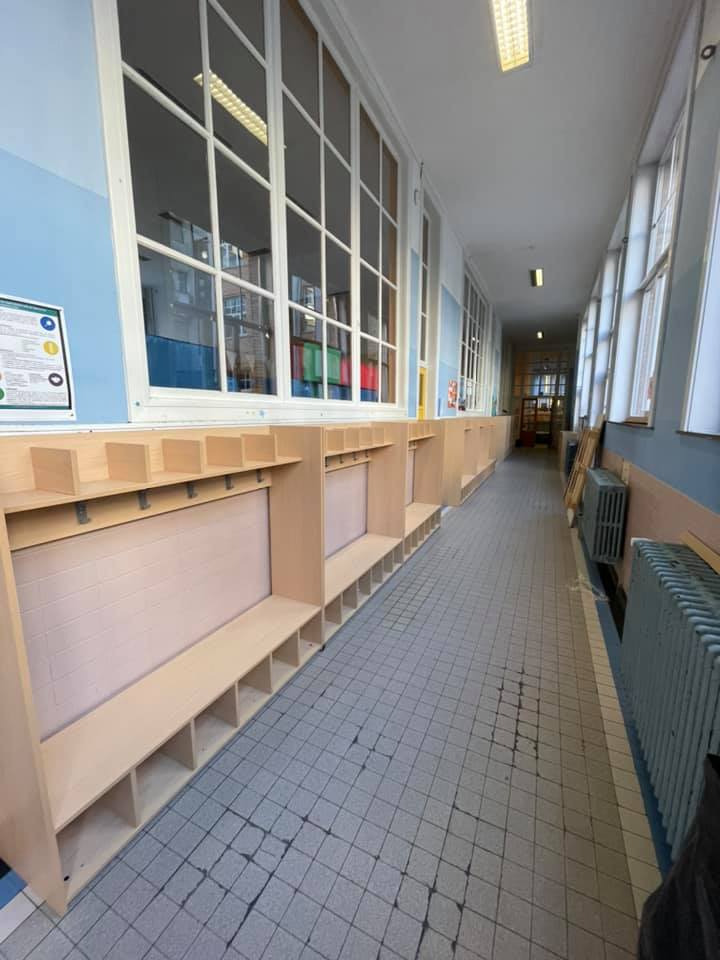 Nouveaux vestiaires pour nos petits
