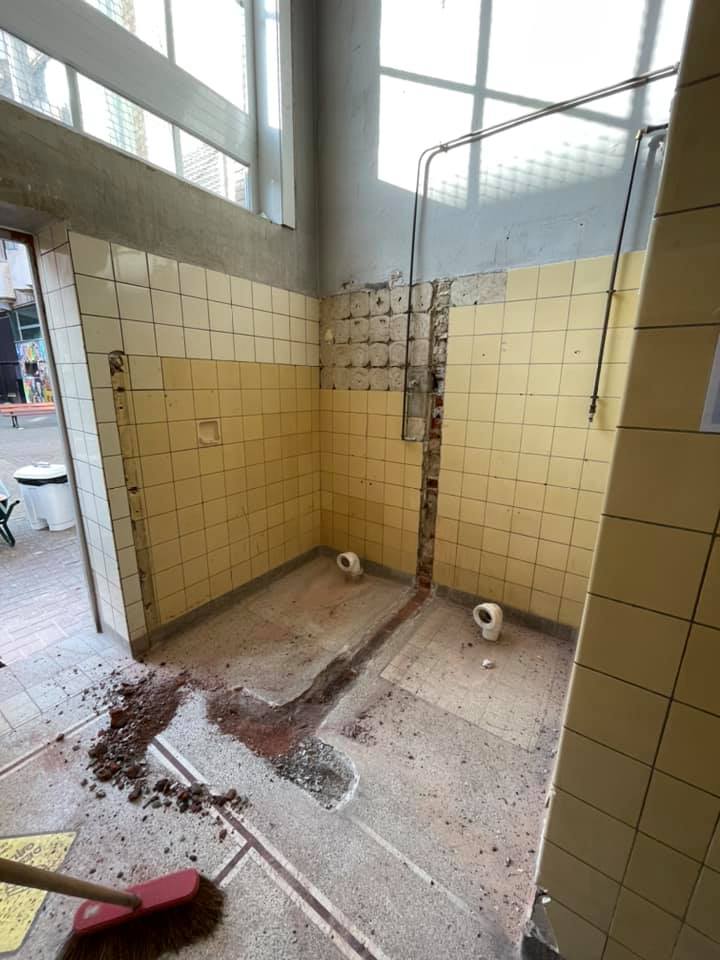 Rénovation des toilettes de la récréation