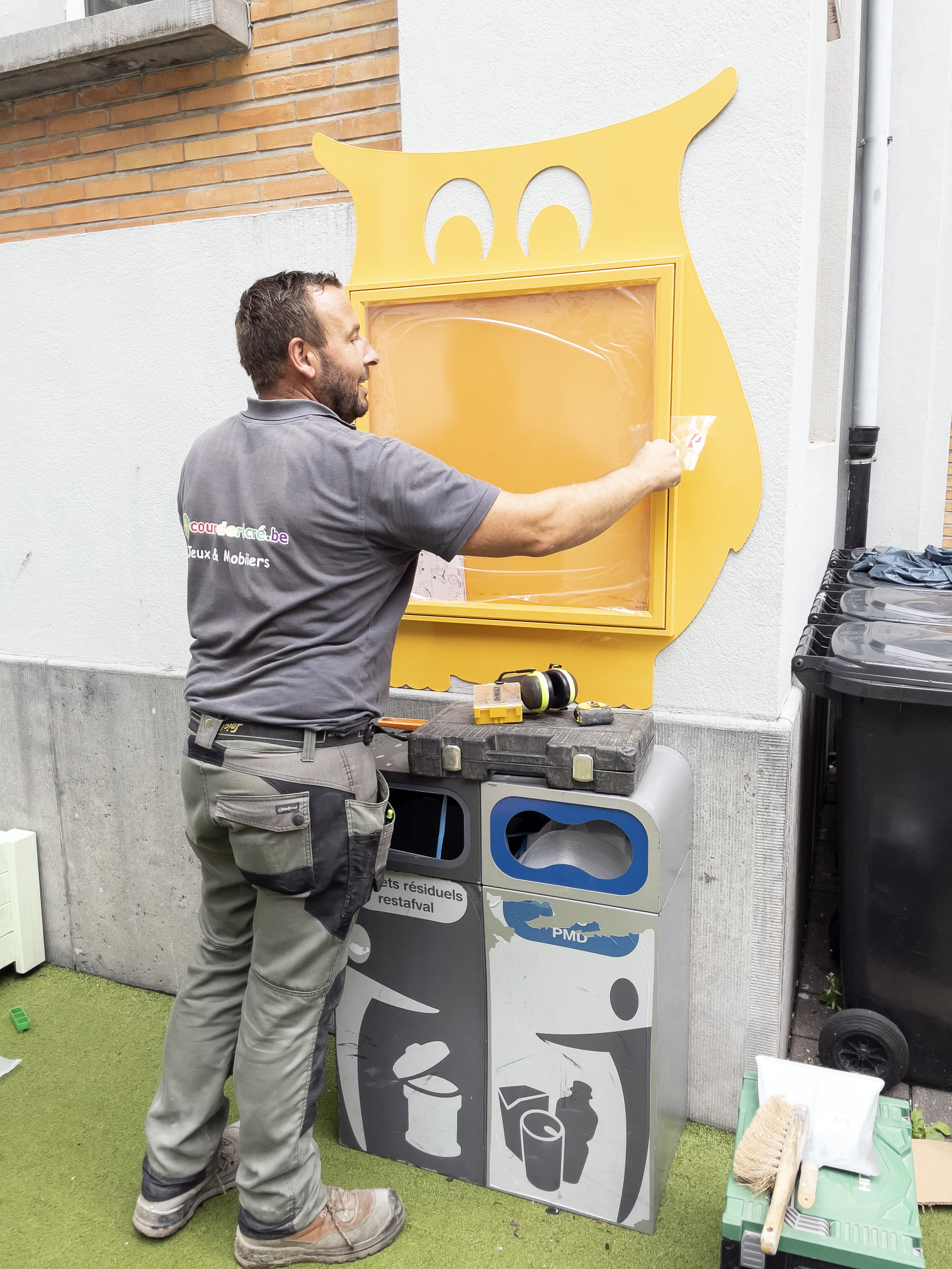 Nouveaux aménagements dans la cour de récréation