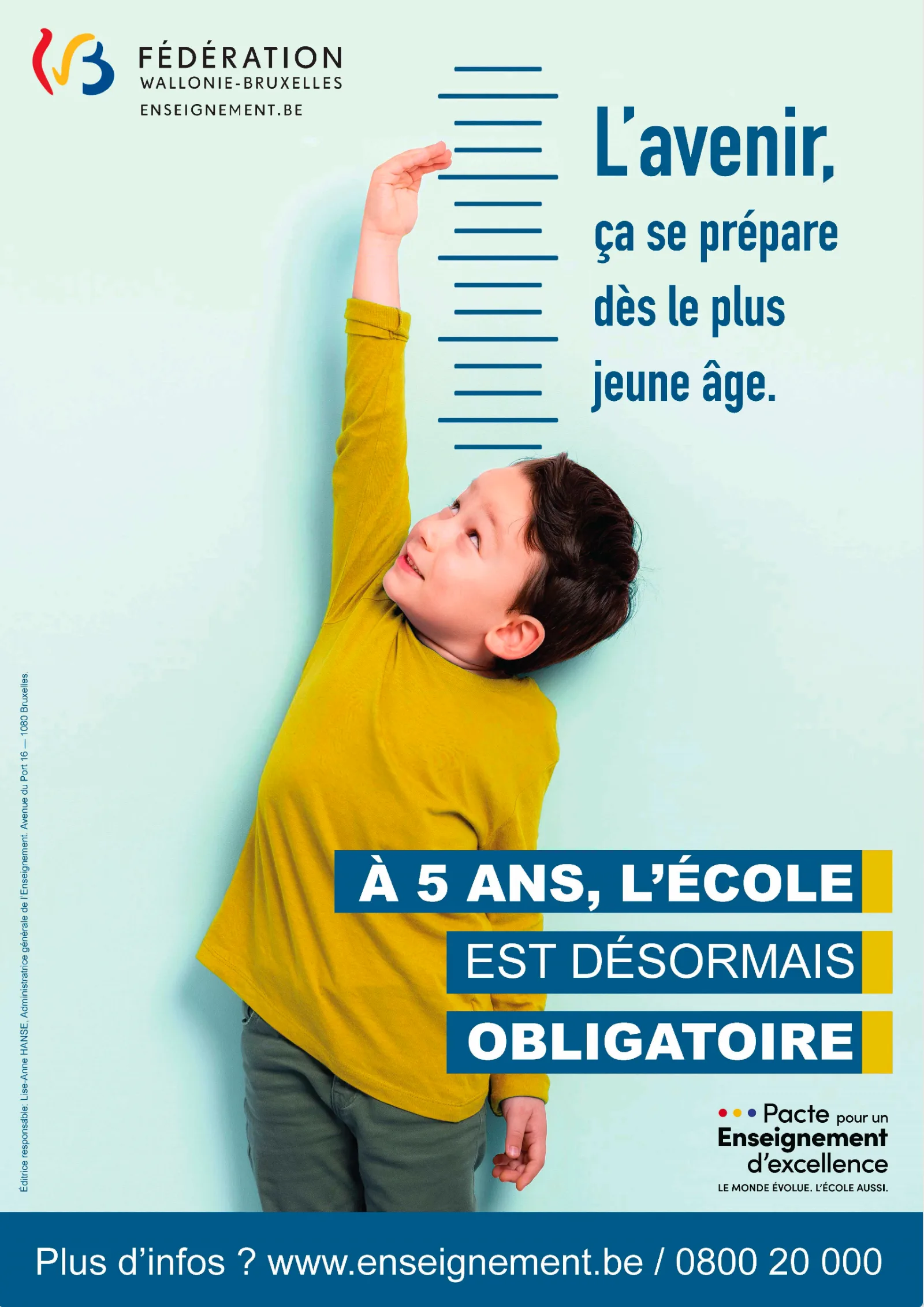 À 5 ans, l'école est obligatoire