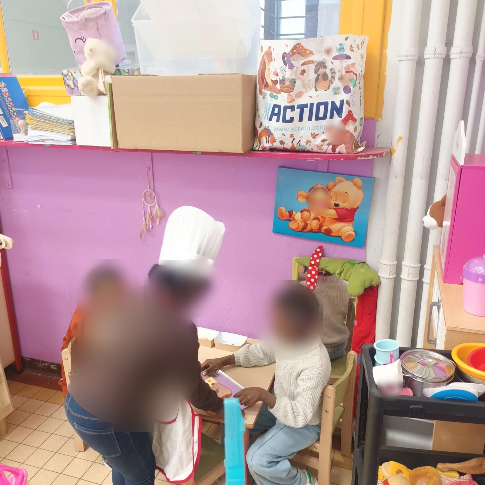 Un coin restaurant en classe (classe M3A)