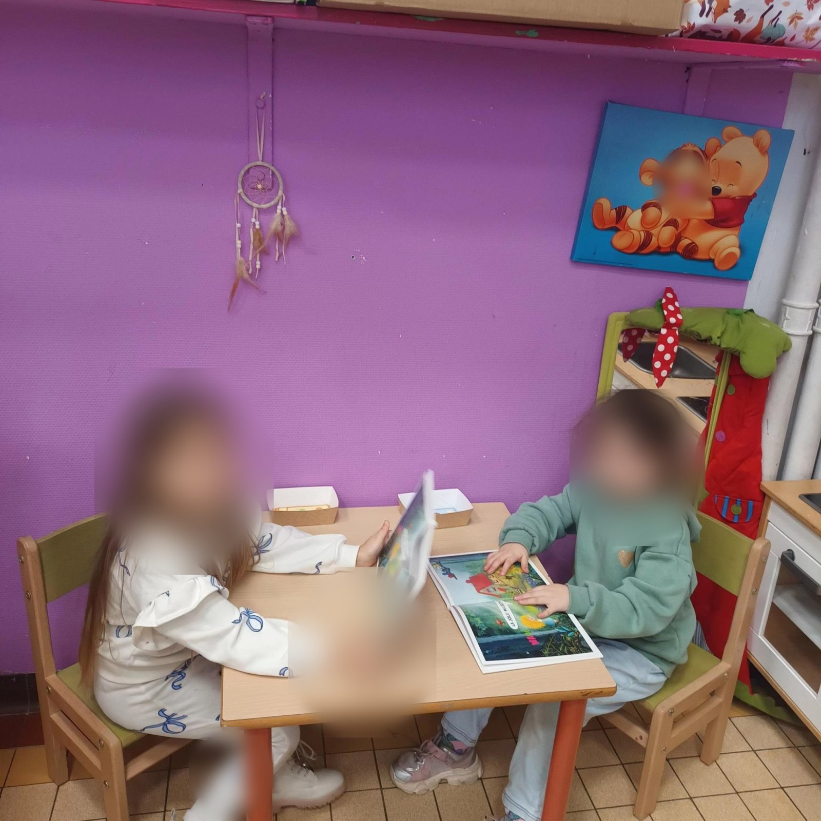Un coin restaurant en classe (classe M3A)