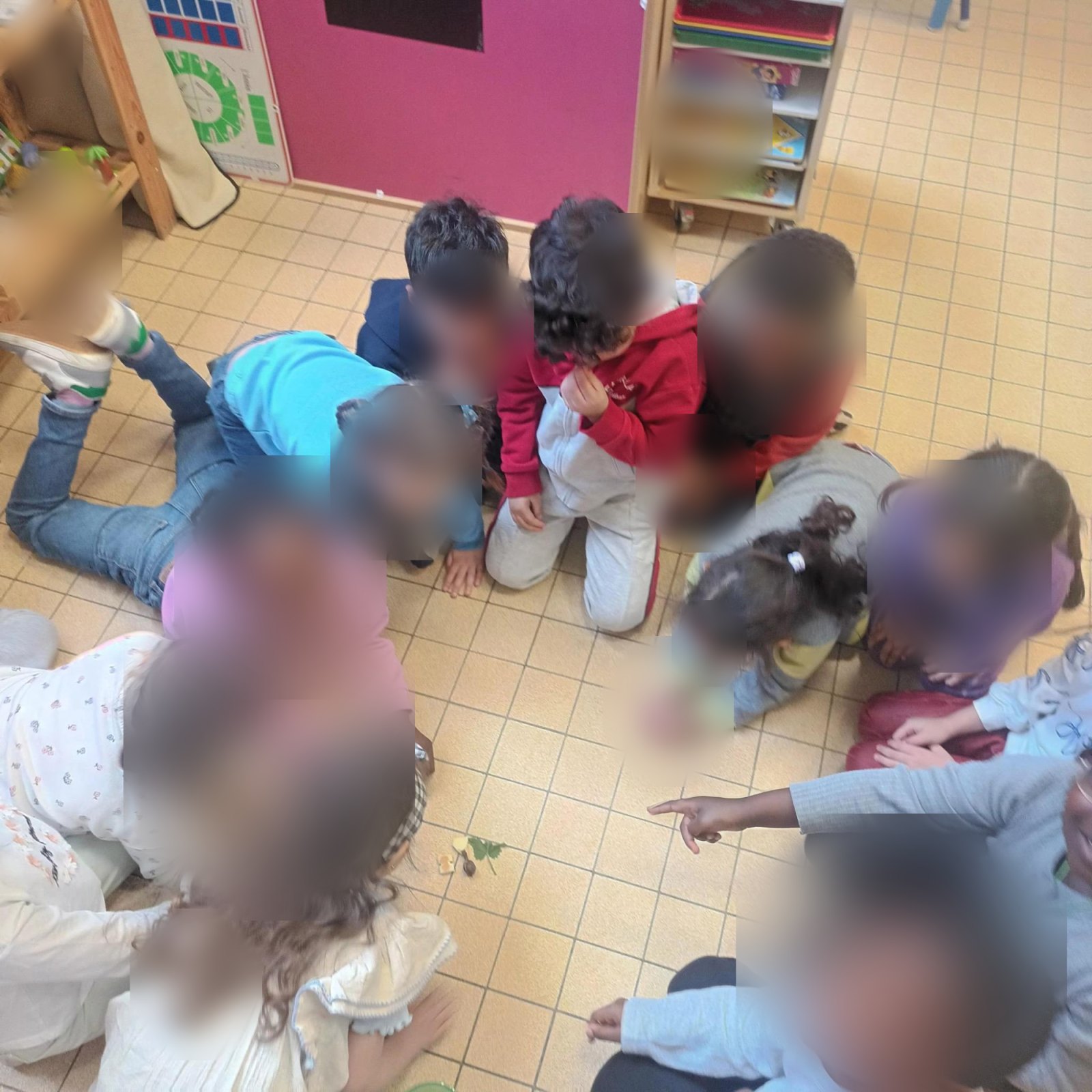 Un escargot en classe (classe M3A)