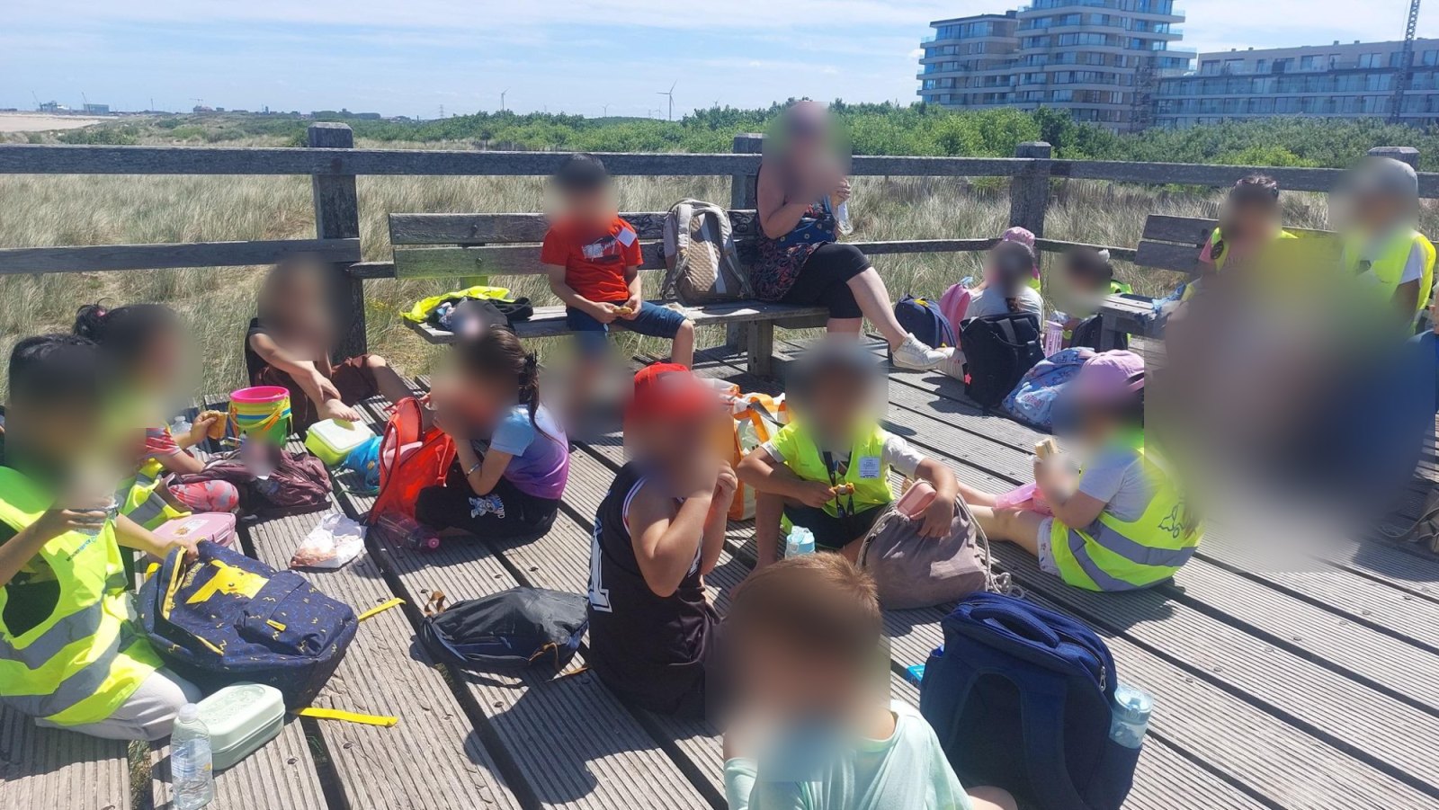 Sortie à Blankenberge : la plage (classe P1A)