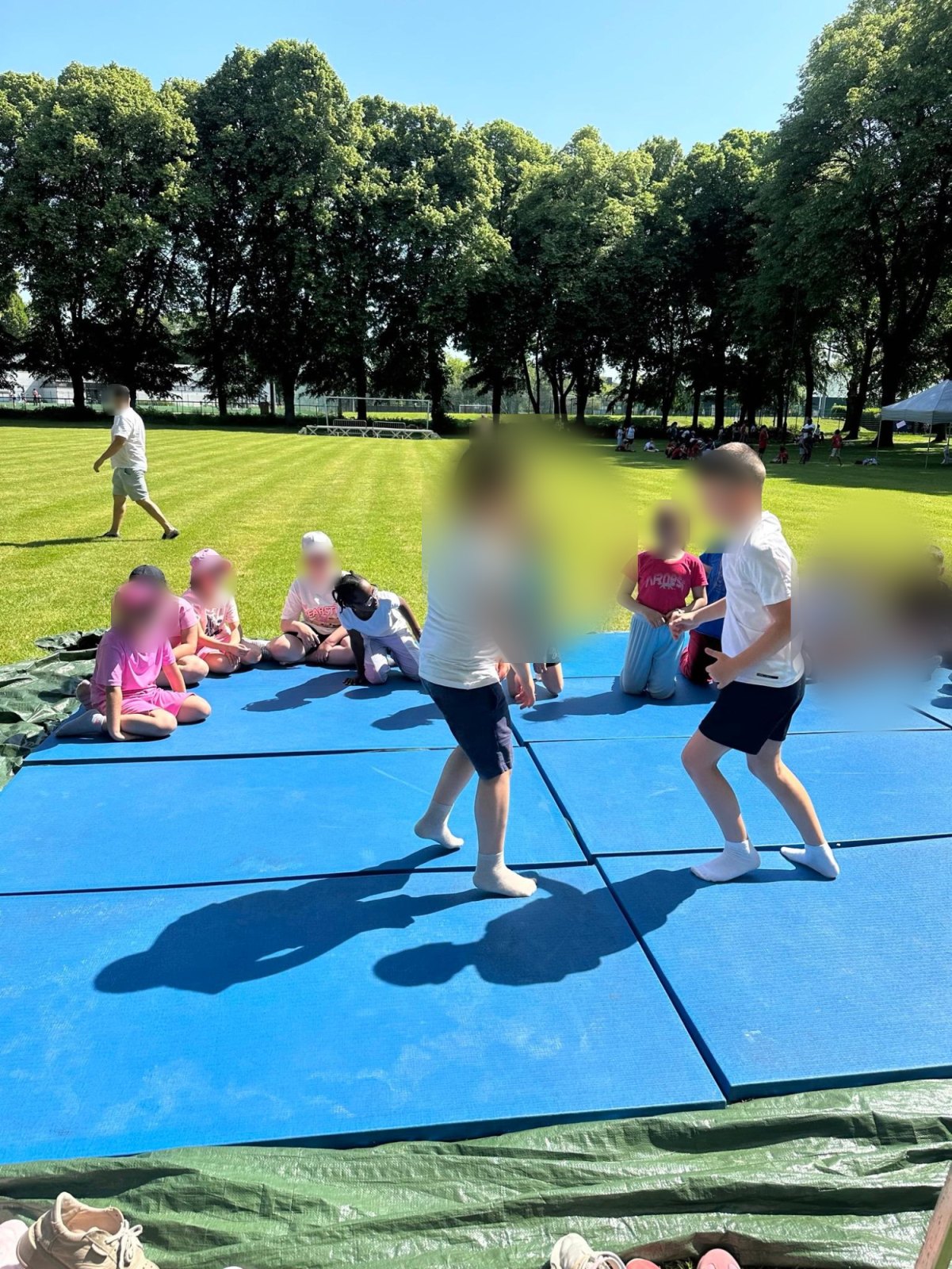 Journée sportive : le soleil était au rendez-vous (classe P3A)
